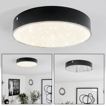 Plafonnier  Mentque LED Noir, 1 lumière