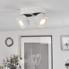 Plafonnier  Laonsana LED Noir, Blanc, 2 lumières