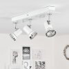 Plafonnier  Lanrigan LED Chrome, Blanc, 3 lumières