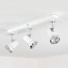 Plafonnier  Lanrigan LED Chrome, Blanc, 3 lumières