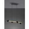 Suspension Trio Marley Noir doré, 4 lumières