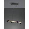 Suspension Trio Marley Noir doré, 4 lumières