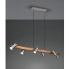 Suspension Trio Marley Écru, Nickel mat, 6 lumières