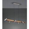 Suspension Trio Marley Écru, Nickel mat, 6 lumières