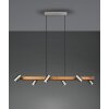 Suspension Trio Marley Écru, Nickel mat, 6 lumières