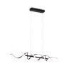 Suspension Trio Sequence LED Aluminium, Noir, 1 lumière