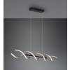 Suspension Trio Sequence LED Aluminium, Noir, 1 lumière