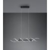 Suspension Trio Sequence LED Aluminium, Noir, 1 lumière