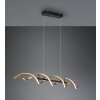 Suspension Trio Sequence LED Laiton, Noir, 1 lumière