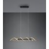 Suspension Trio Sequence LED Laiton, Noir, 1 lumière