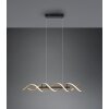 Suspension Trio Sequence LED Laiton, Noir, 1 lumière