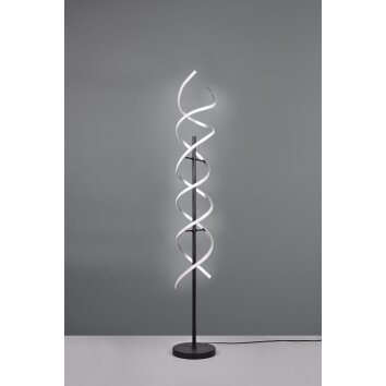 Lampadaire Trio Sequence LED Aluminium, Noir, 1 lumière