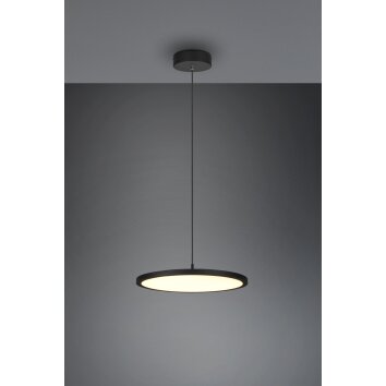 Suspension Trio Tray LED Noir, 1 lumière