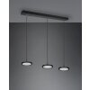 Suspension Trio Tray LED Noir, 3 lumières