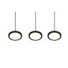 Suspension Trio Tray LED Noir, 3 lumières