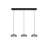 Suspension Trio Tray LED Noir, 3 lumières