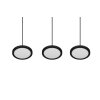 Suspension Trio Tray LED Noir, 3 lumières