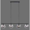 Suspension Leuchten-Direkt BIG WIDOW Noir, 4 lumières