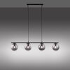 Suspension Leuchten-Direkt BIG WIDOW Noir, 4 lumières