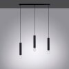 Suspension Leuchten-Direkt BRUNA Noir, 3 lumières