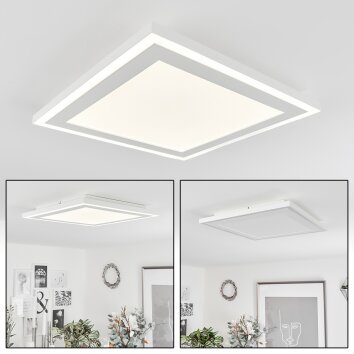 Plafonnier  Audrieu LED Blanc, 2 lumières