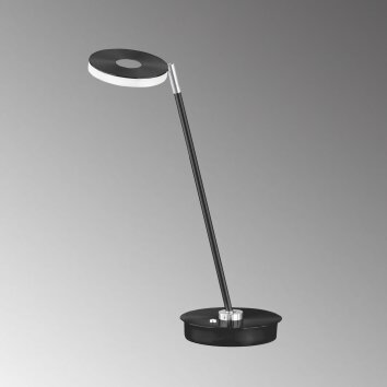 Lampe de table Fischer & Honsel Dent LED Noir, 1 lumière