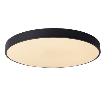 Plafonnier Lucide UNAR LED Noir, 1 lumière