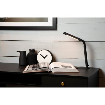 Lampes de table Lucide GILLY LED Noir, 1 lumière