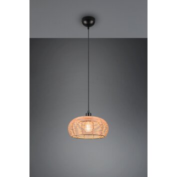 Suspension Trio Inga Noir, 1 lumière