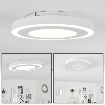 Plafonnier  Audrieu LED Blanc, 2 lumières