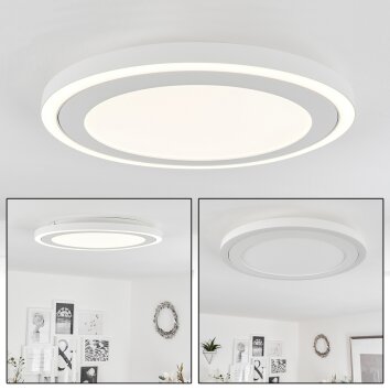 Plafonnier  Audrieu LED Blanc, 2 lumières