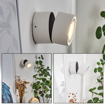 Applique murale  Laonsana LED Blanc, 1 lumière