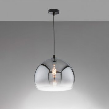 Suspension Fischer & Honsel Amos Noir, 1 lumière