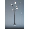 Lampadaire Fischer & Honsel Iska Noir, 5 lumières