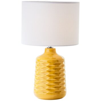 Lampe de table Brilliant Ilysa Jaune, 1 lumière