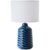 Lampe de table Brilliant Ilysa Bleu, 1 lumière