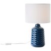 Lampe de table Brilliant Ilysa Bleu, 1 lumière