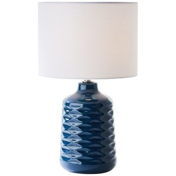 Lampe de table Brilliant Ilysa Bleu, 1 lumière