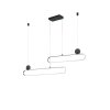 Suspension Trio Grant LED Aluminium, 1 lumière