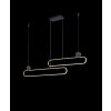 Suspension Trio Grant LED Laiton, Noir, 1 lumière