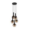 Suspension Lucide MARIUS Noir, 5 lumières