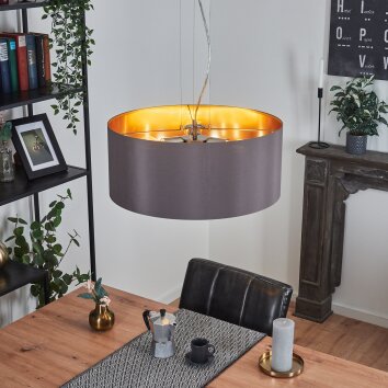 Suspension  Elsa Nickel mat, 3 lumières