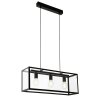 Lampe suspendue Eglo CHARTERHOUSE Noir, 3 lumières