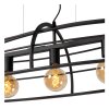 Suspension Lucide DIKRA Noir, 5 lumières