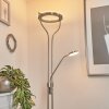 Lampadaire à vasque  Plouescat LED Nickel mat, 2 lumières