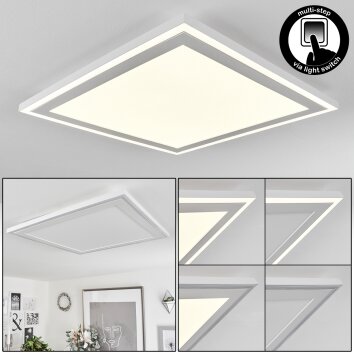 Plafonnier  Audrieu LED Blanc, 2 lumières