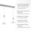 Suspension Paul Neuhaus LAUTADA LED Acier brossé, 3 lumières