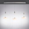 Suspension Paul Neuhaus LAUTADA LED Acier brossé, 3 lumières