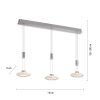 Suspension Paul Neuhaus LAUTADA LED Acier brossé, 3 lumières