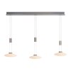 Suspension Paul Neuhaus LAUTADA LED Acier brossé, 3 lumières